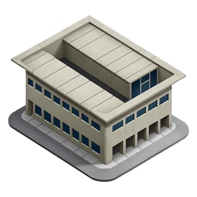NATO military hangar isometry view sticker