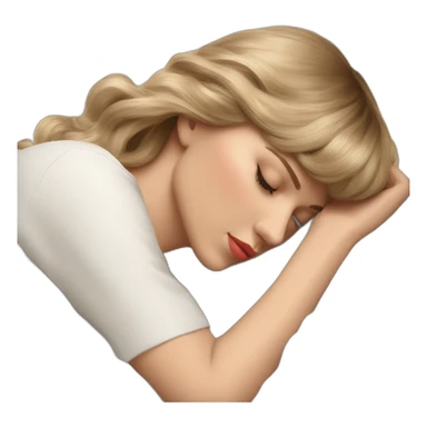 Taylor Swift sleeping sticker