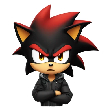 Shadow the Hedgehog angry sticker