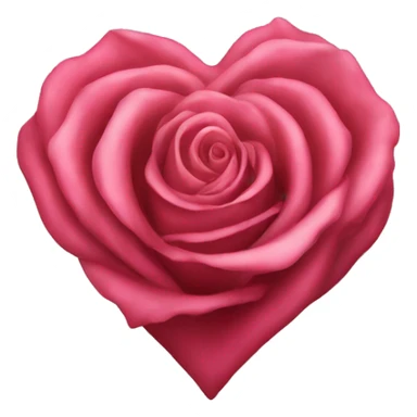 rose heart sticker