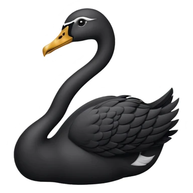cisne negro🦢como este pero negro  sticker