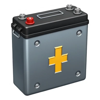 realistic big battery sticker