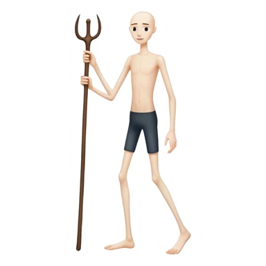 man that looks like a stick sticker