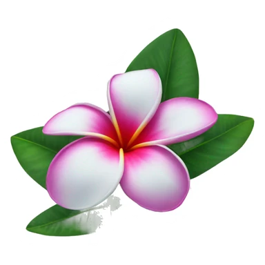 plumeria flower sticker