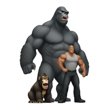 The rock with King Kong  sticker