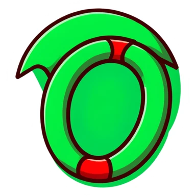 red horseshoe magnet sticker