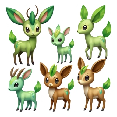 Meloetta-Celebi-Sawsbuck-Virizion-Pokémon-Fakémon-creature sticker