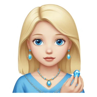 girl carry jewel  sticker