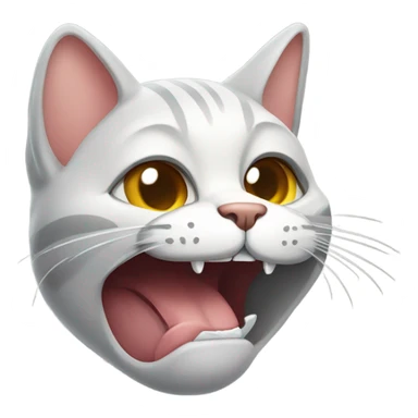 Cat biting its lip  sticker