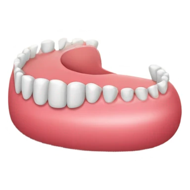 A pair of false teeth with legs, wearing a pair of slipper  sticker