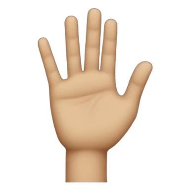 Making an X with your hand sticker