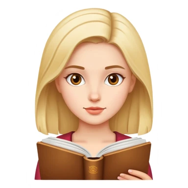 Pretty girl reading  sticker