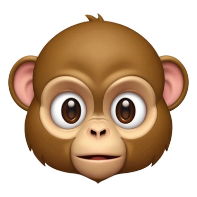 upset monkey rolling eyes sticker