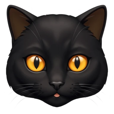 Solin wäre ein Kater mit nachtschwarzem, glänzendem Fell, kräftig gebaut und zugleich von seltener Eleganz. Sein Blick – tief und warm – scheint in die Seele zu führen, während seine Bewegung lautlos ist wie ein Schatten, der sich still an die Seite schmiegt.ihn nichts auf der Welt erschüttern. sticker