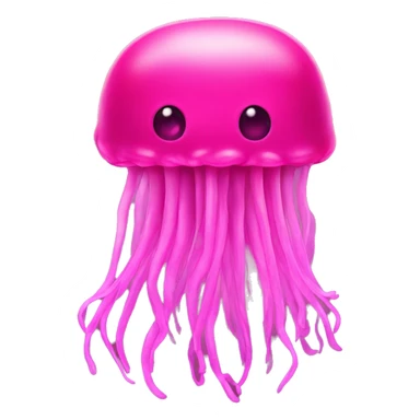 hot pink jellyfish sticker