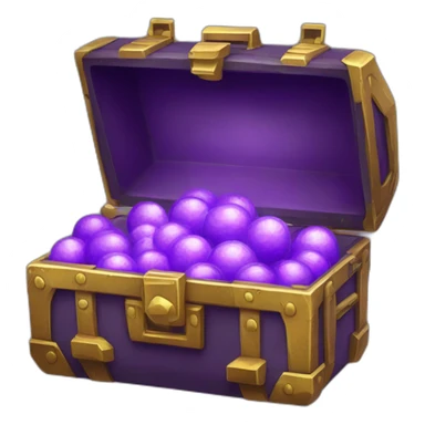 Pokemon Game LootCase Purple Chaotic Color Rich Treasure Legendary Epic Pokeballs and Pokemons Inside sticker