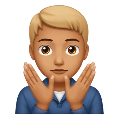 Une personne qui se frotte les mains avec un regard suspect  sticker