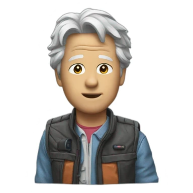 Back to the future sticker