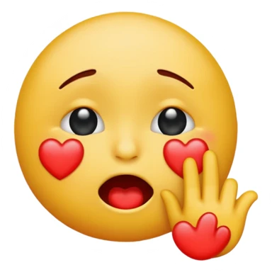 Crying emoji throwing a kiss  sticker