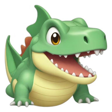 totodile pokemon style sticker