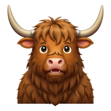 highland cow sticker