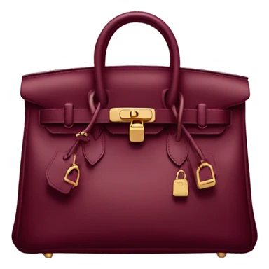 Burgundy birkin sticker