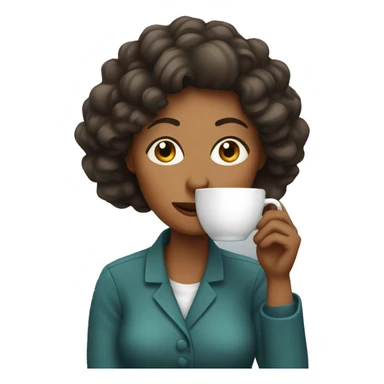 mom smoking and drinking coffee sticker