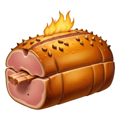 a roasted joint of pork emoji sticker