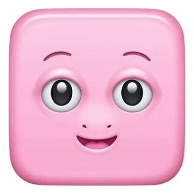 Pembe kare sticker