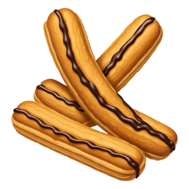Churro with chocolate  sticker
