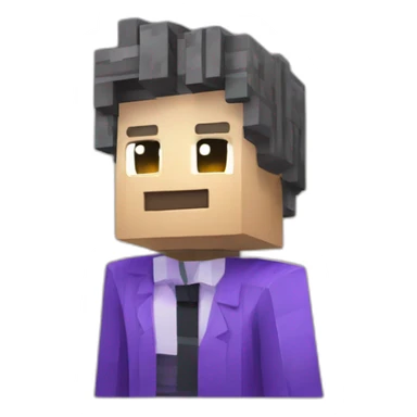 Administrator of francium, minecraft server colored purple sticker