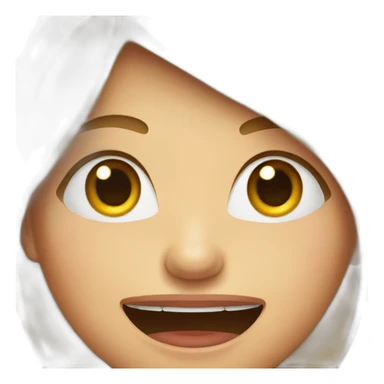 Woman smiling with missing teeth sticker