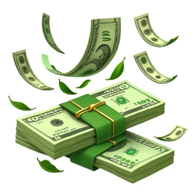 money falling sticker