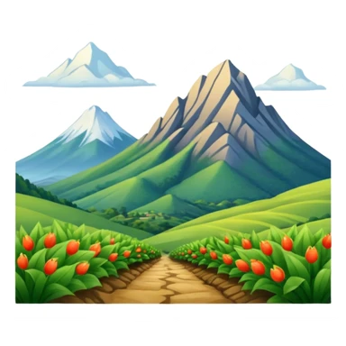 Montaña y paisaje sticker