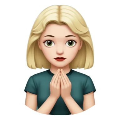 Laura Palmer from Twin Peaks  hands' gesture sticker