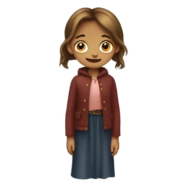 girl with hunchback sticker