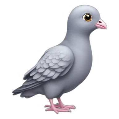 featherless pigeon chick sticker