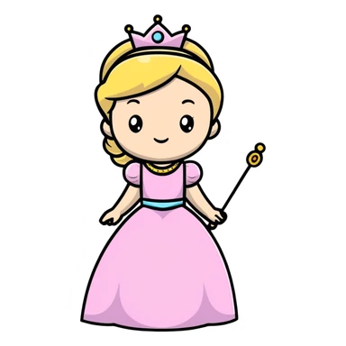 fairy tale princess sticker