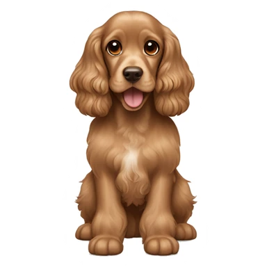 Light brown Cocker spaniel ￼no white sticker