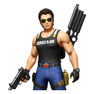 Эмблема игры serious sam 4 sticker