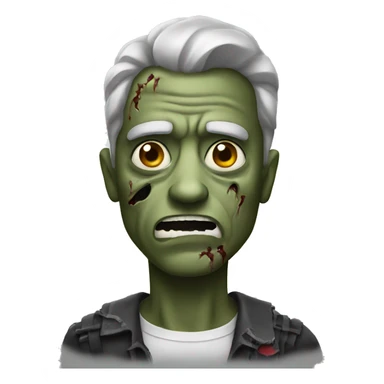 don in halloween costume zombie  sticker