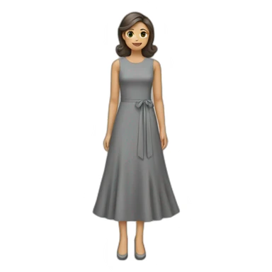 grey dress sticker