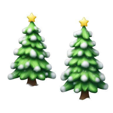 cute christmas tree snowy sticker