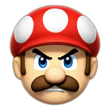 Angry Mario sticker