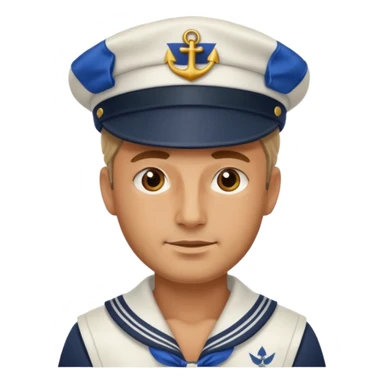 man sailor sticker