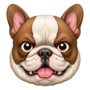 angry frenchie sticker