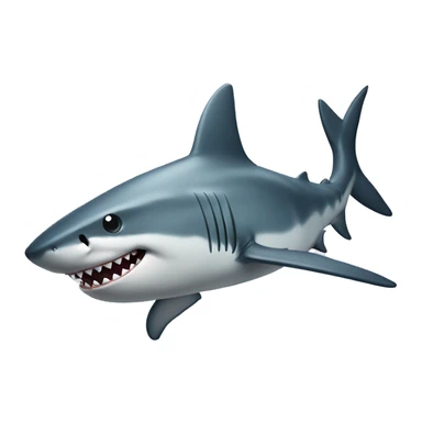 Shark with a top ha sticker