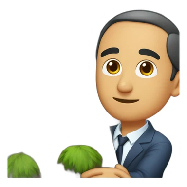 eric zemmour hugging a tree sticker