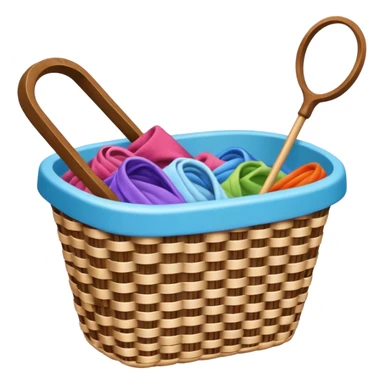 Laundry basket with magic wand sticker