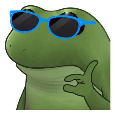 Shocked emoji with sunglasses  sticker